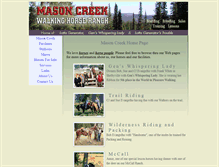Tablet Screenshot of masoncreekranch.com